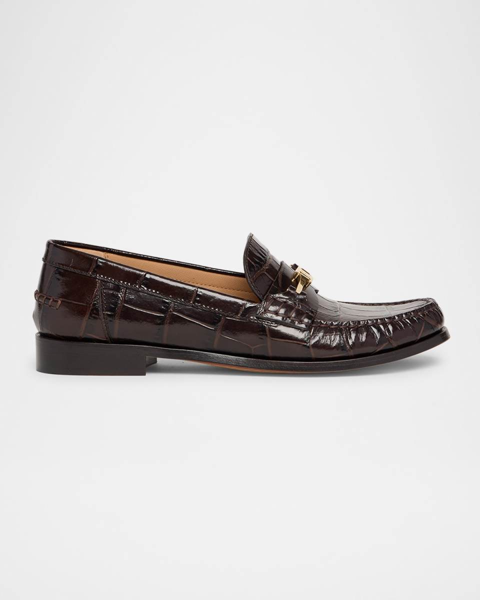 Harry Croco Bit Loafers